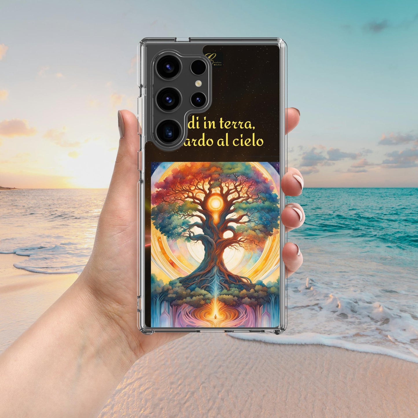 Cover Samsung® trasparente nera