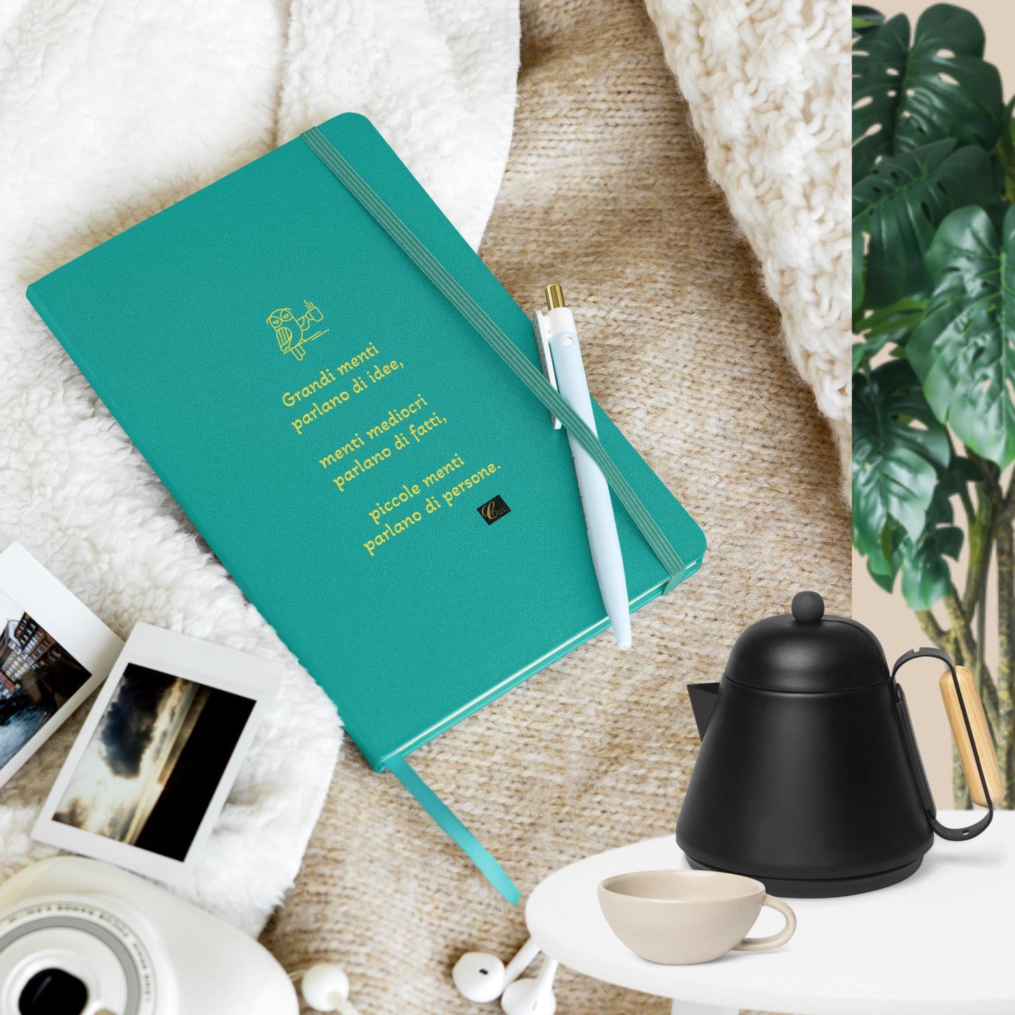 Taccuino a spirale con copertina rigida Gufetto