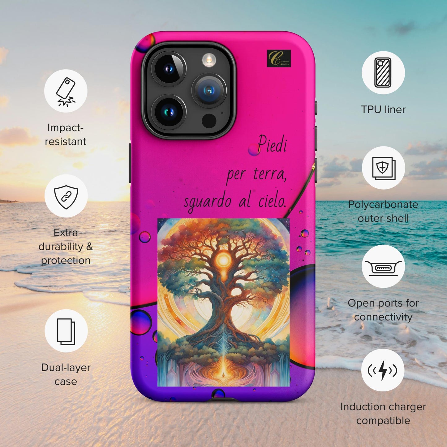 Cover iPhone rigida fluo