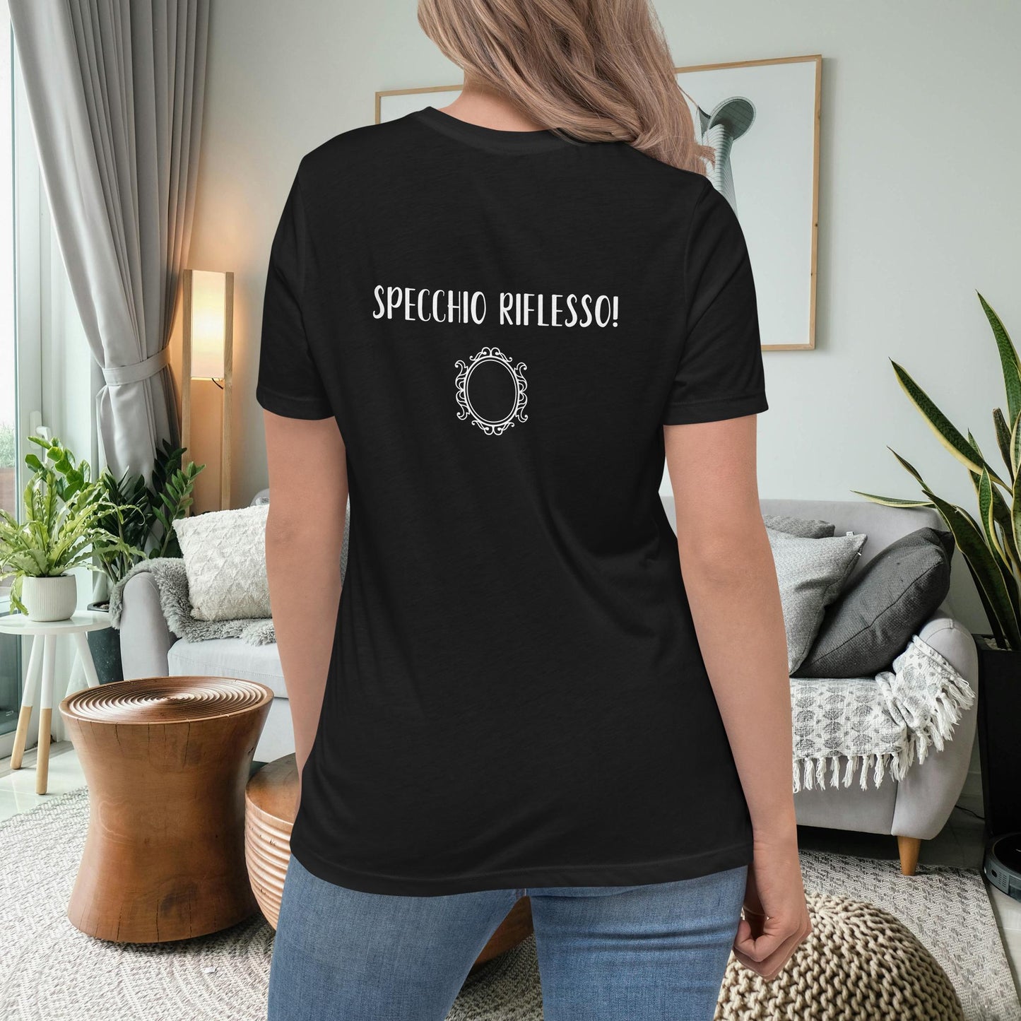 T-shirt relaxed fit Specchio Nera