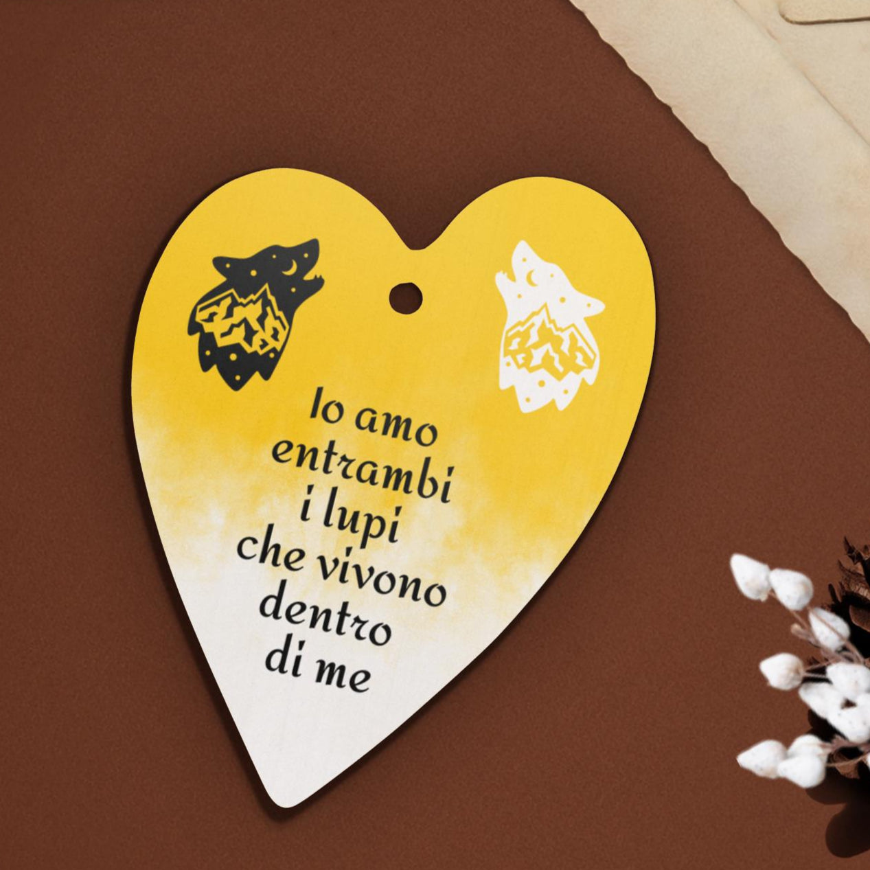 Calamita in legno Lupi