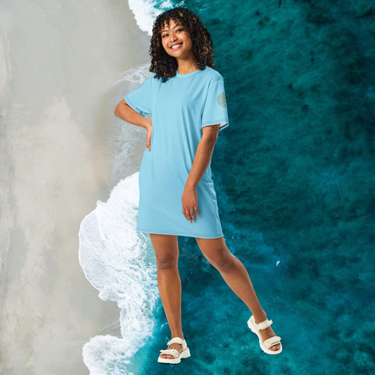 Copricostume Fiore della vita azzurro