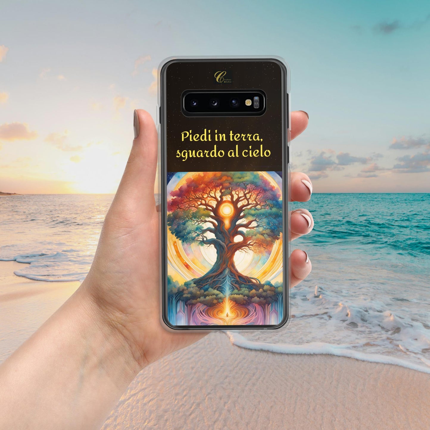 Cover Samsung® trasparente nera