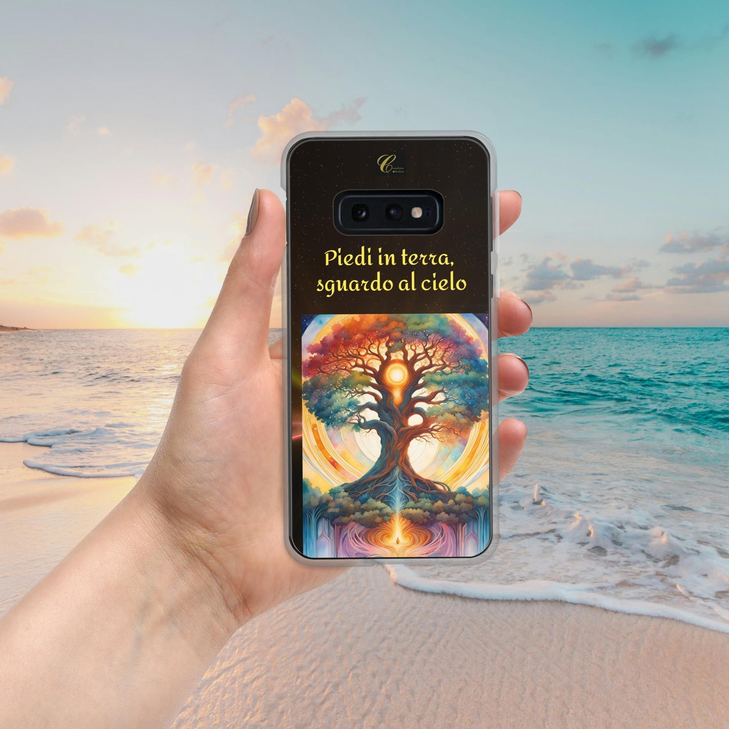 Cover Samsung® trasparente nera