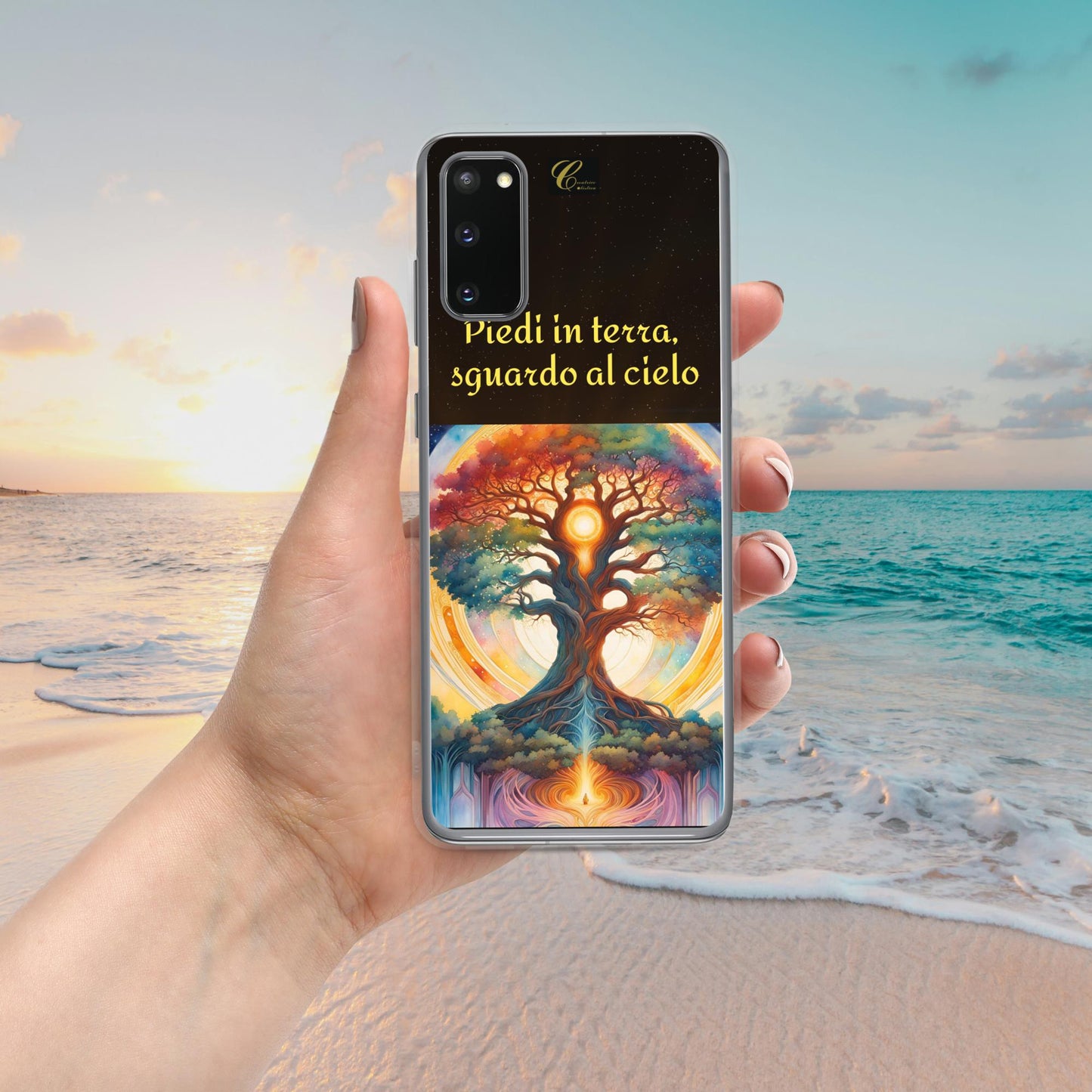 Cover Samsung® trasparente nera