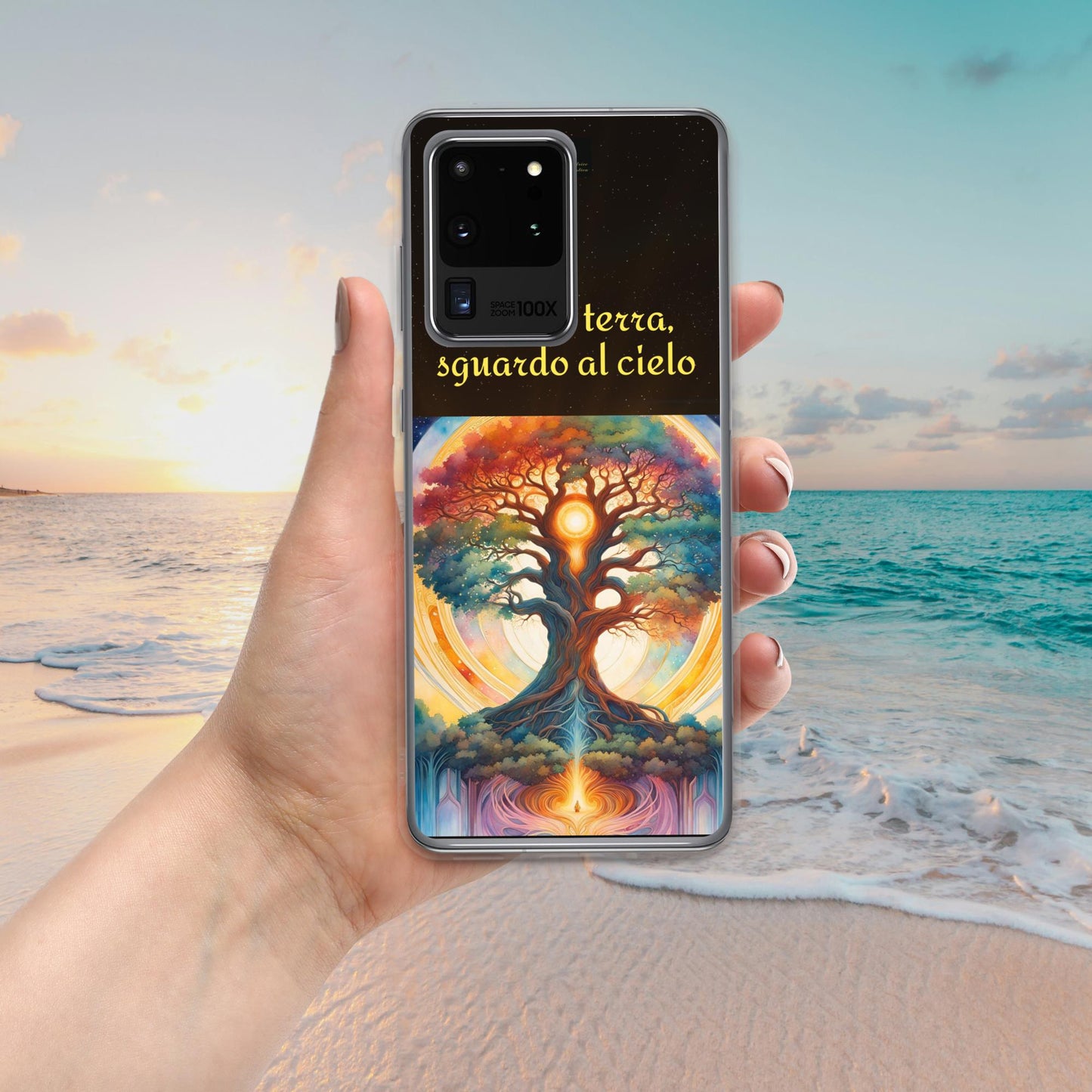 Cover Samsung® trasparente nera