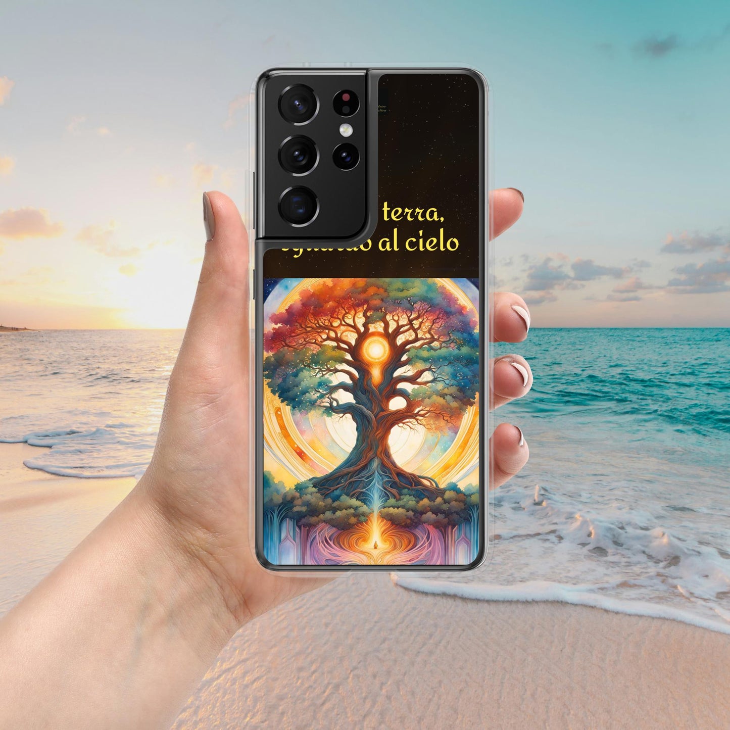 Cover Samsung® trasparente nera