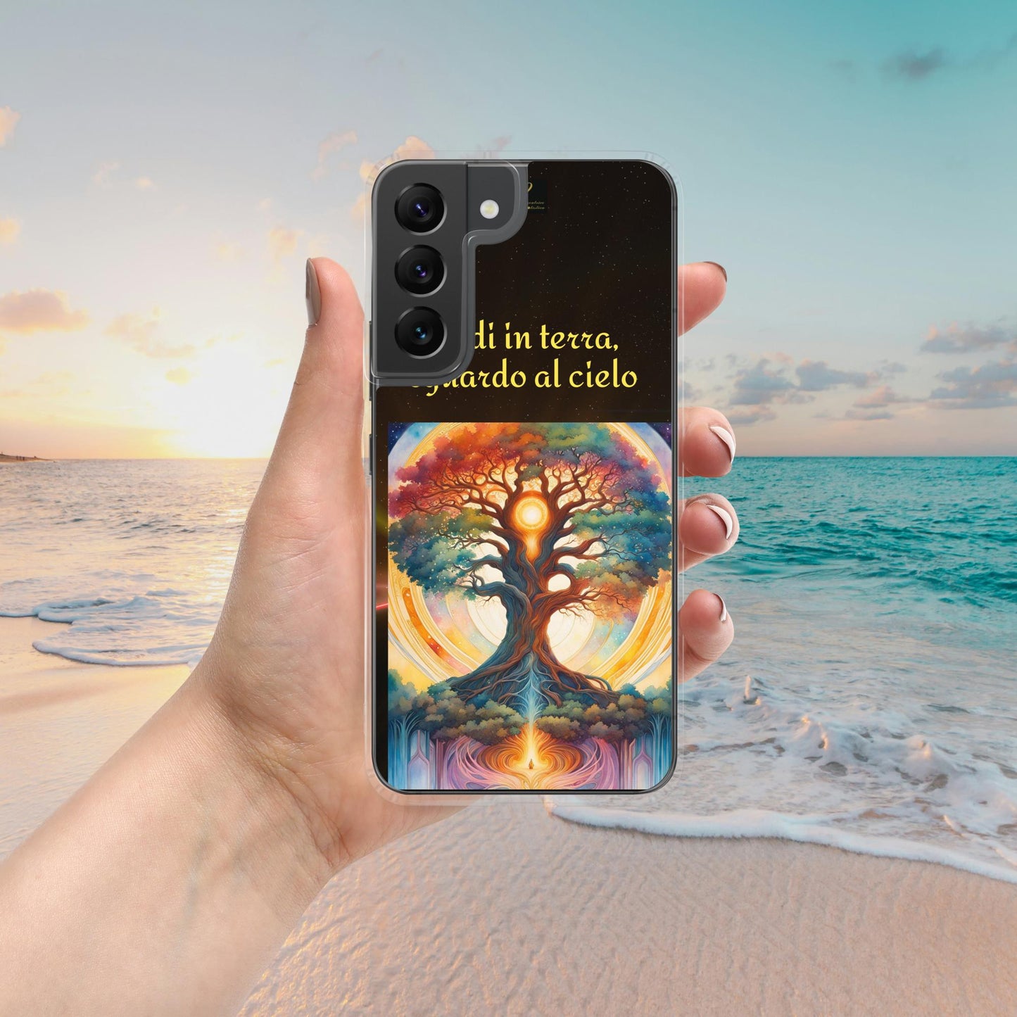 Cover Samsung® trasparente nera