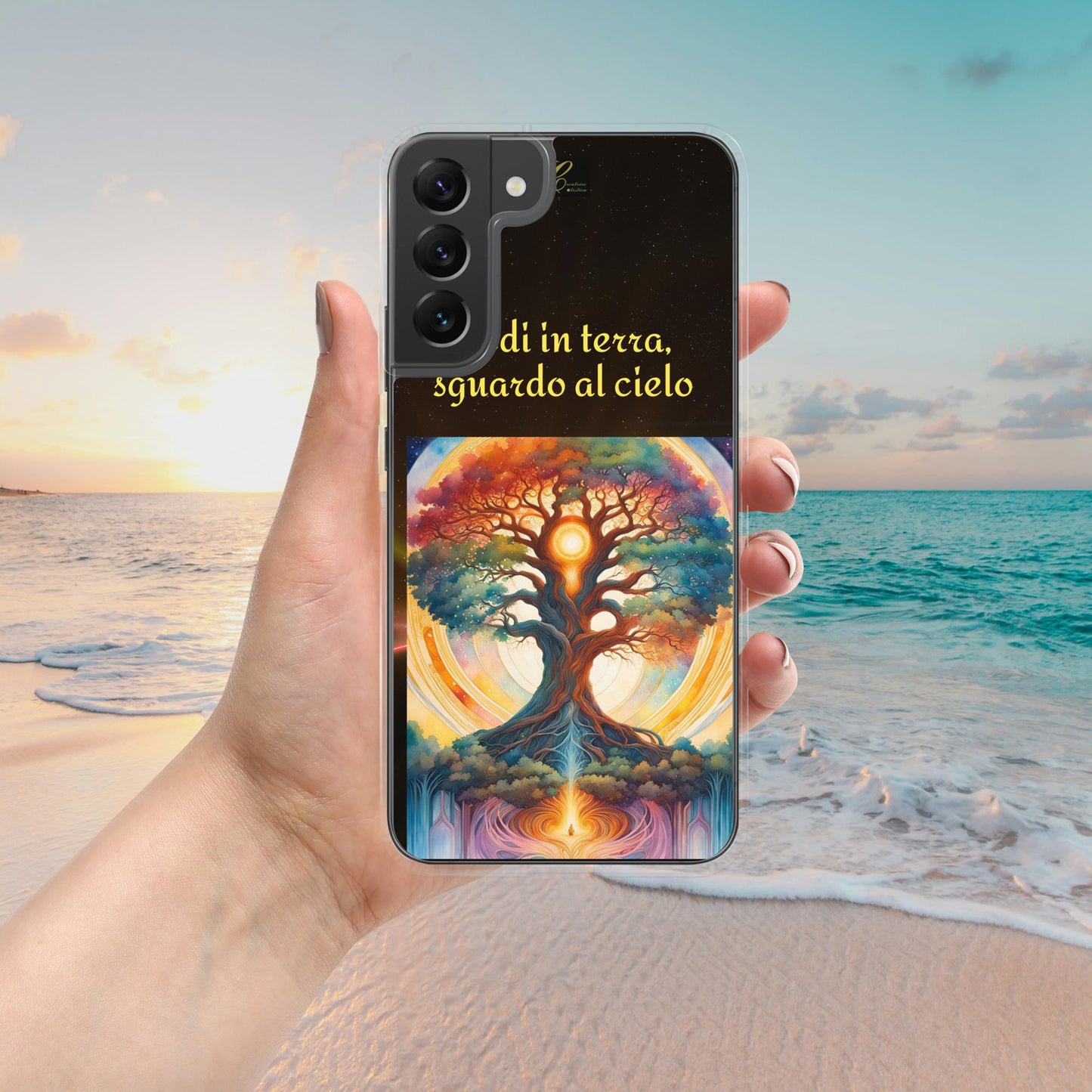 Cover Samsung® trasparente nera