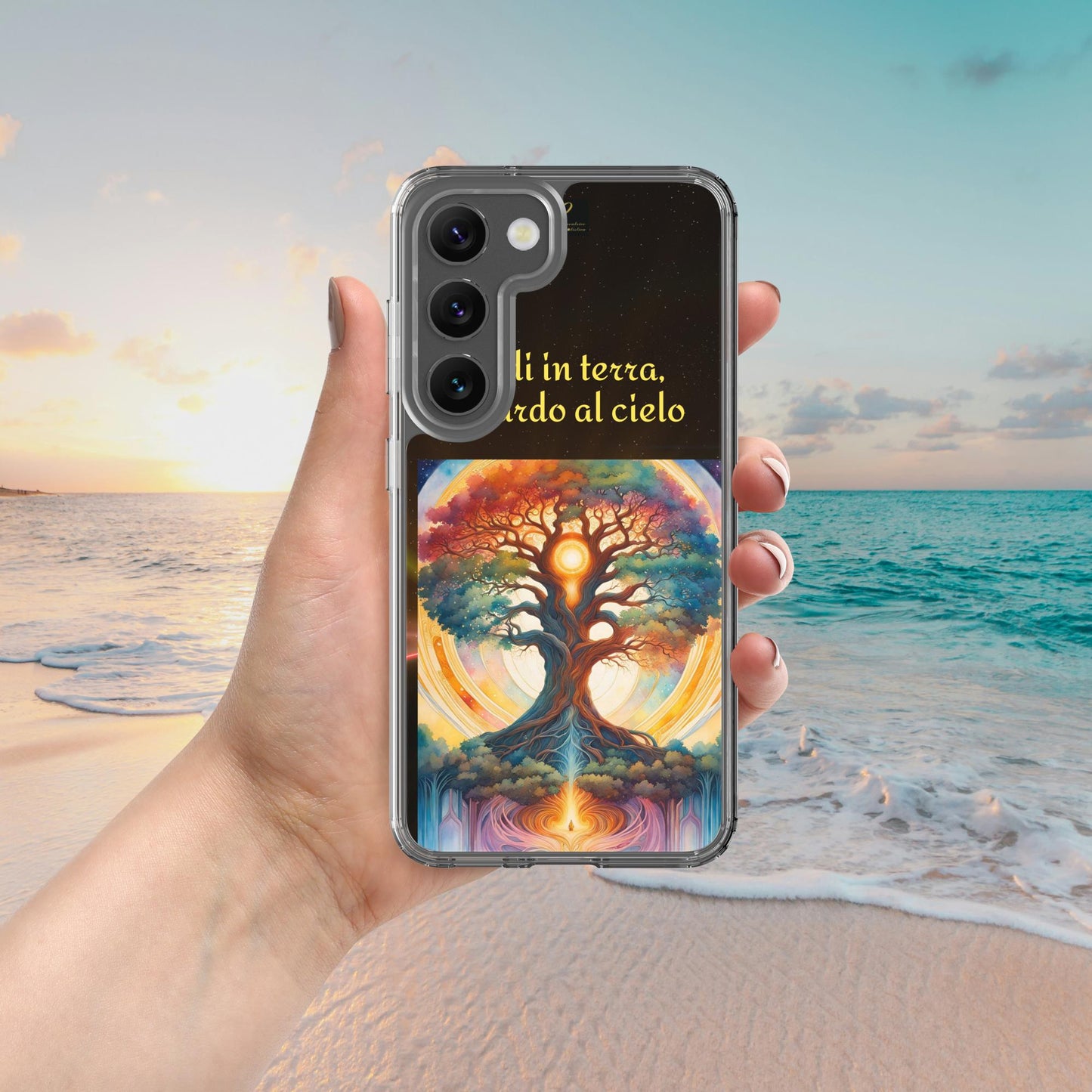 Cover Samsung® trasparente nera