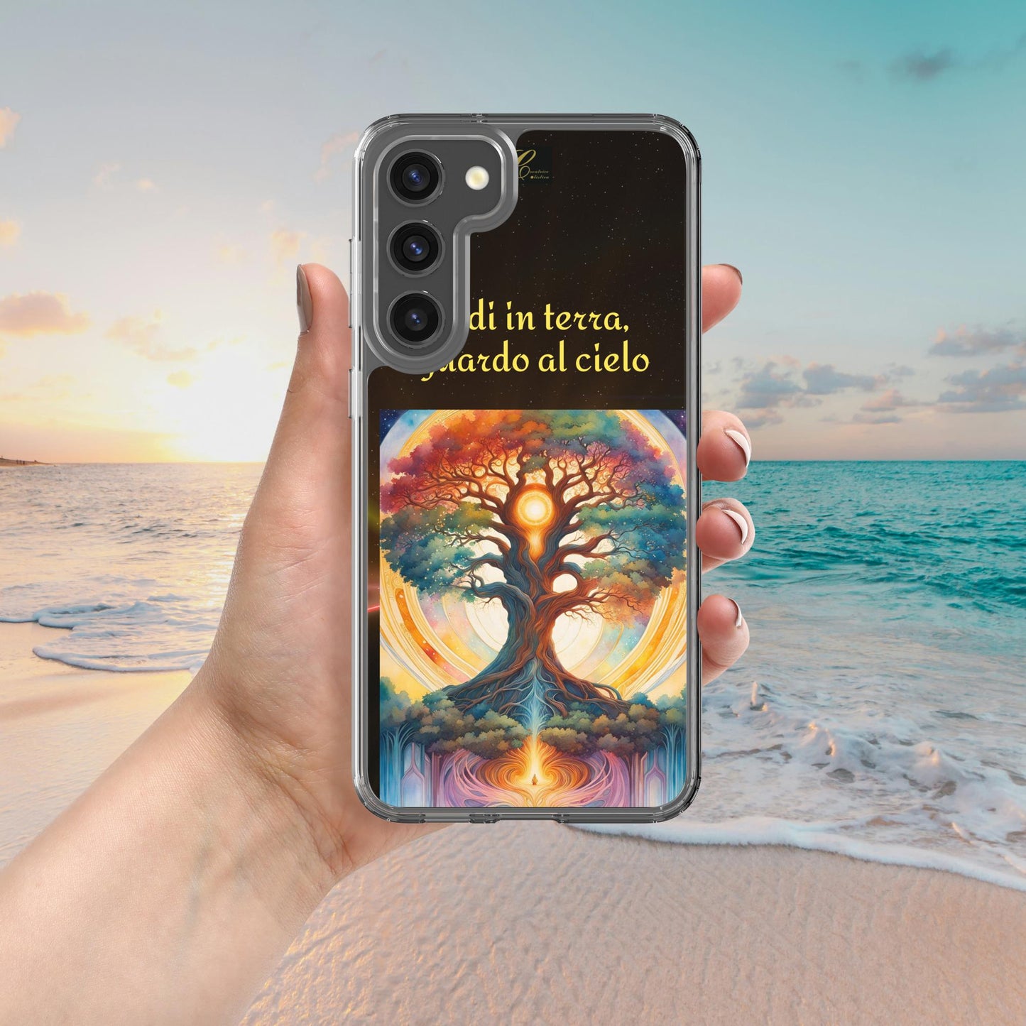 Cover Samsung® trasparente nera