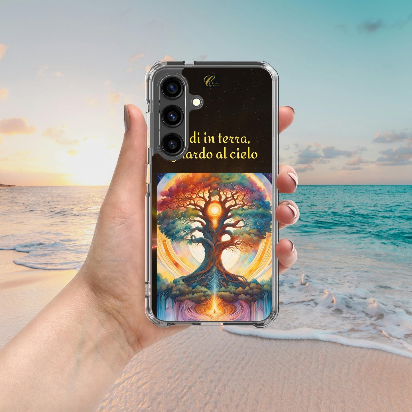 Cover Samsung® trasparente nera