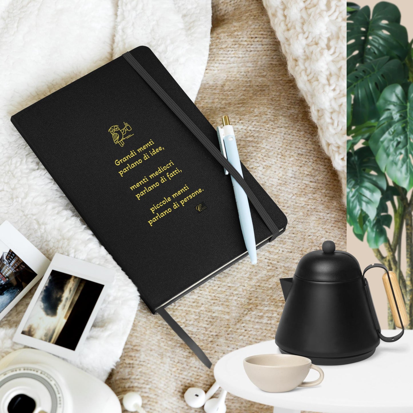 Taccuino a spirale con copertina rigida Gufetto