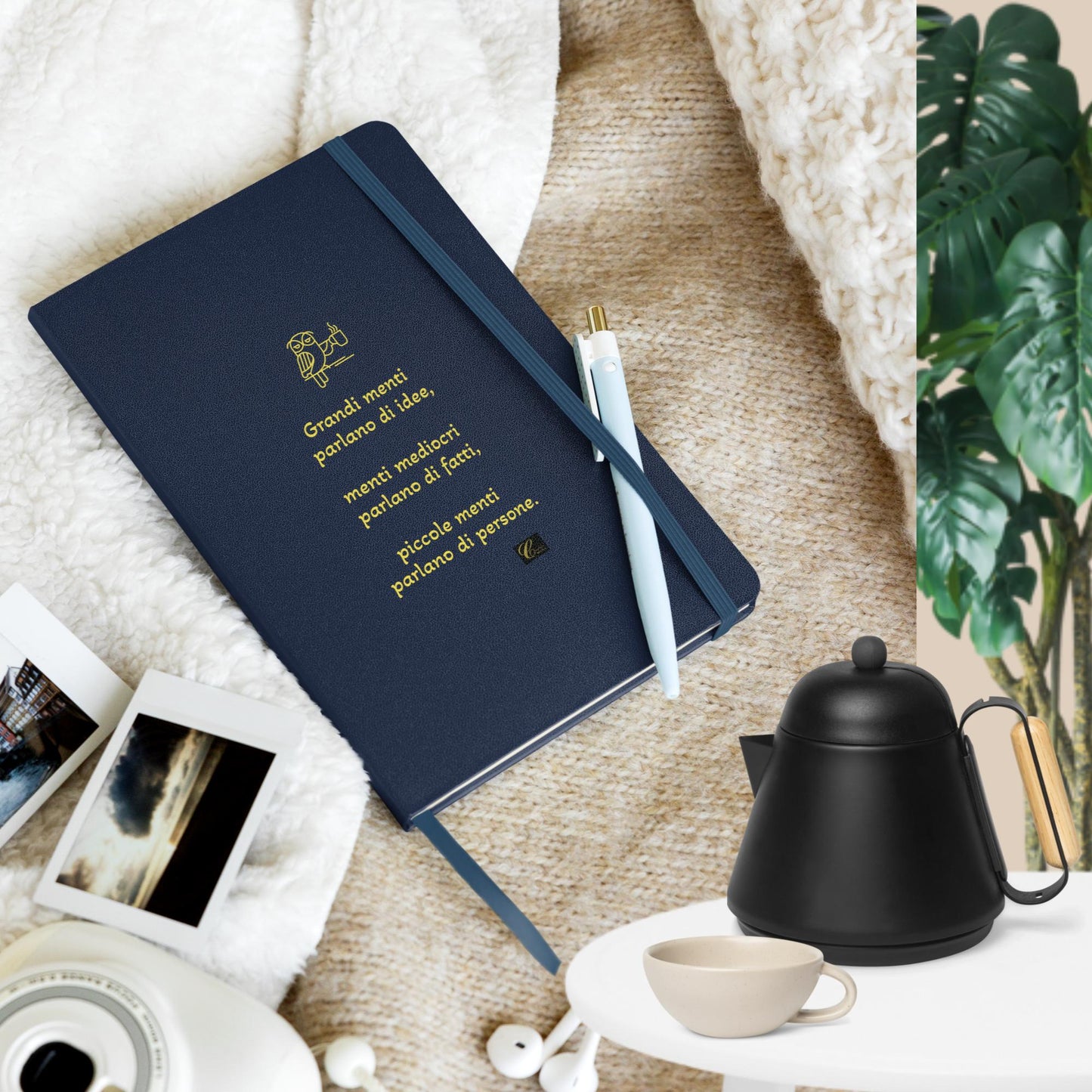 Taccuino a spirale con copertina rigida Gufetto