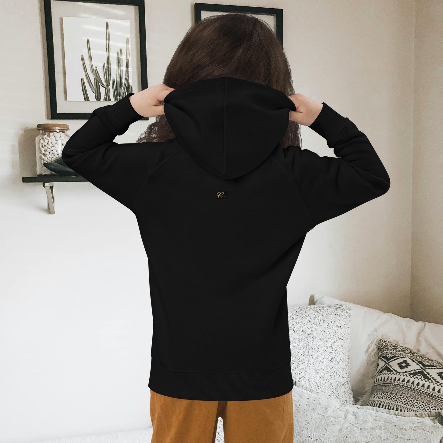 Felpa con cappuccio ecologica per bambini Fluffy