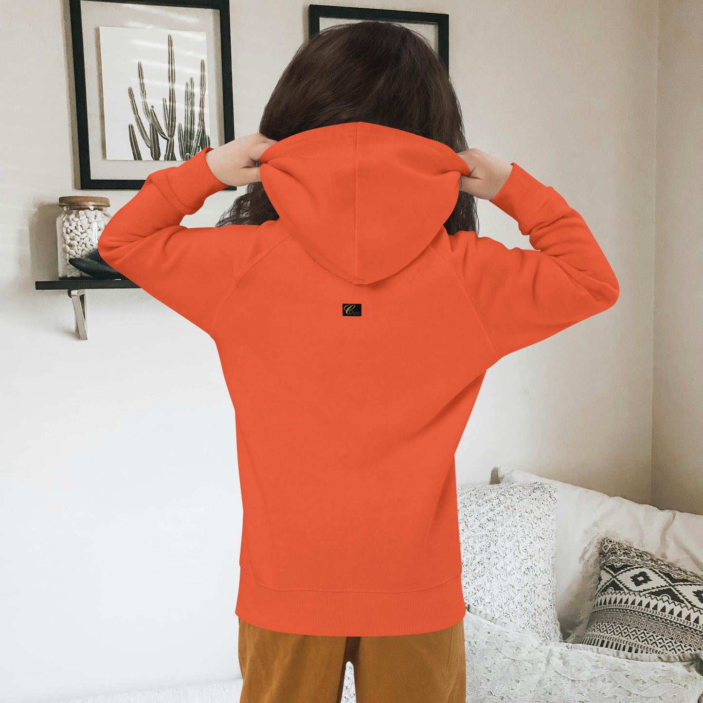 Felpa con cappuccio ecologica per bambini Fluffy