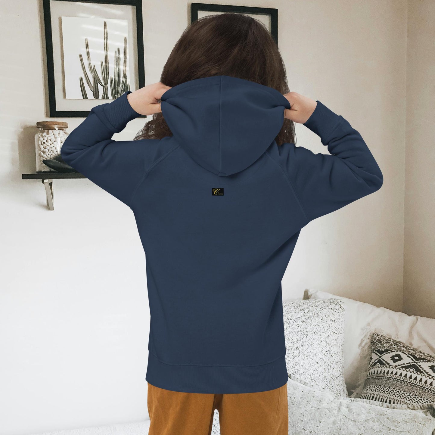 Felpa con cappuccio ecologica per bambini Fluffy