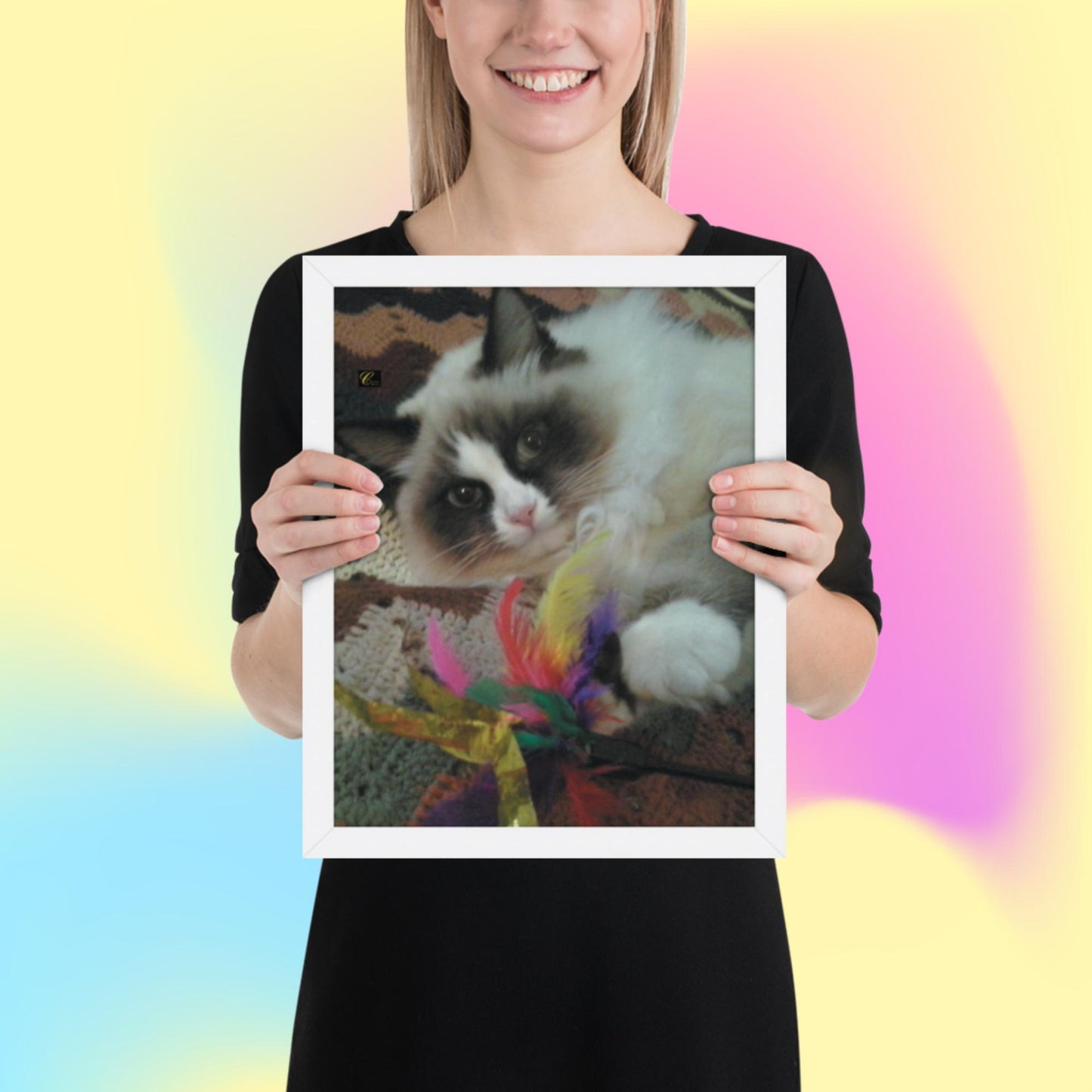 Poster in carta fotografica con cornice Fluffy