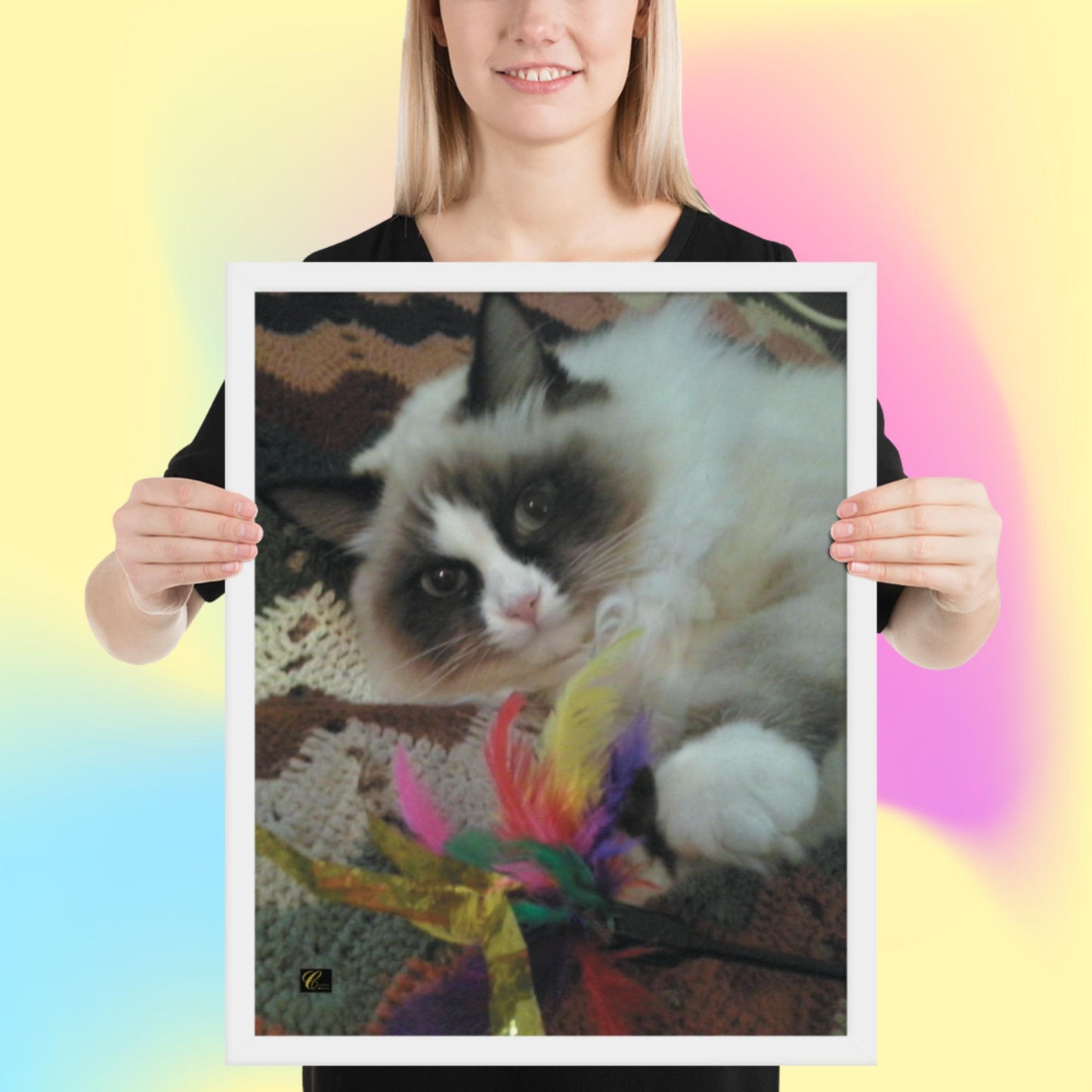 Poster in carta fotografica con cornice Fluffy
