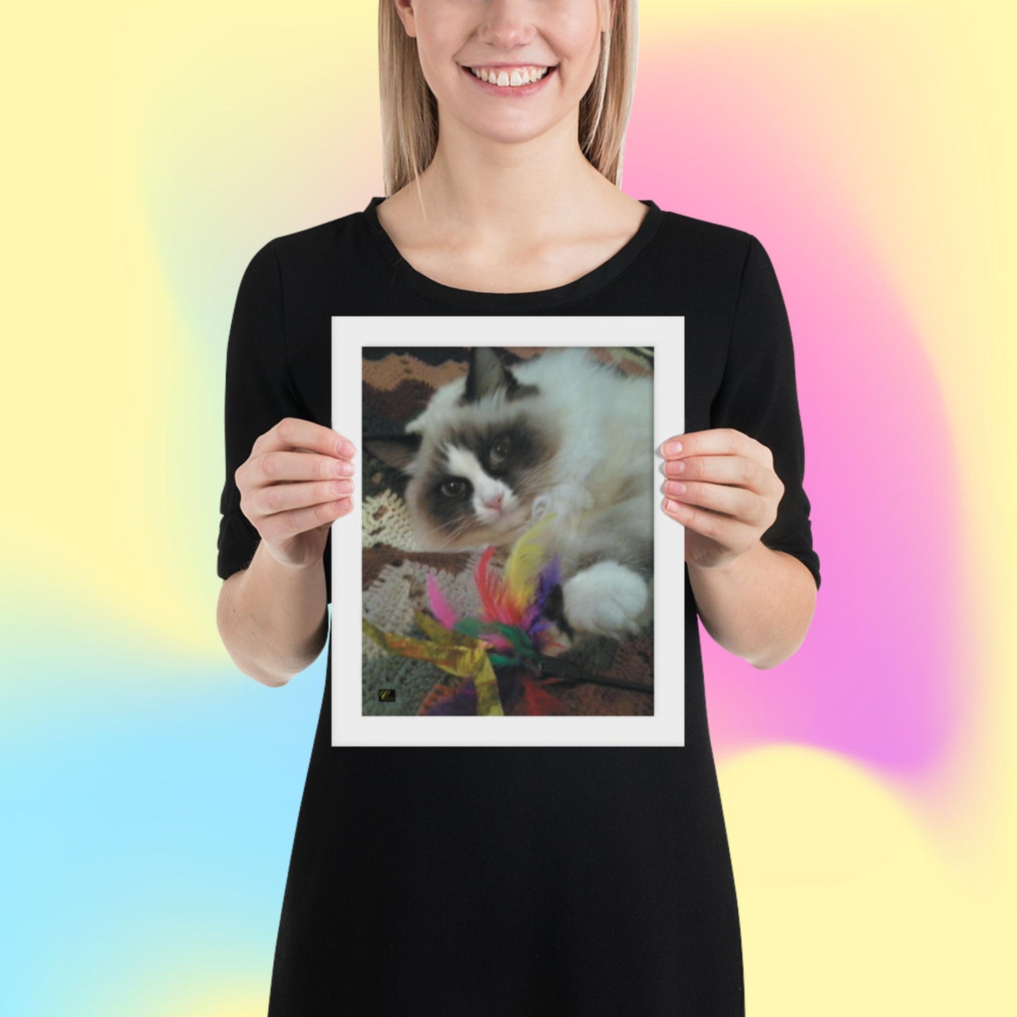 Poster in carta fotografica con cornice Fluffy