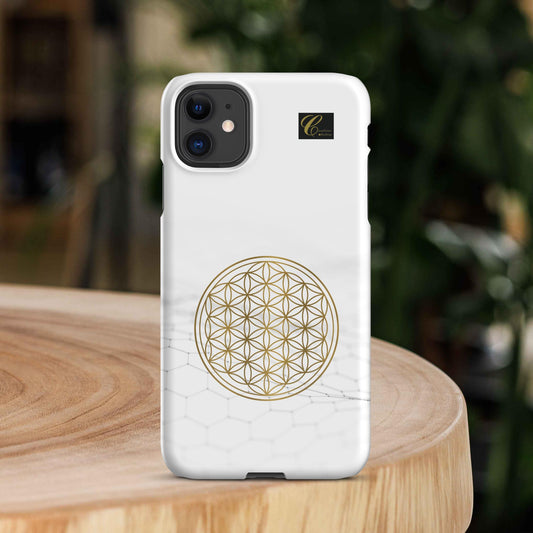 Cover con fibbia per iPhone® Fiore della vita