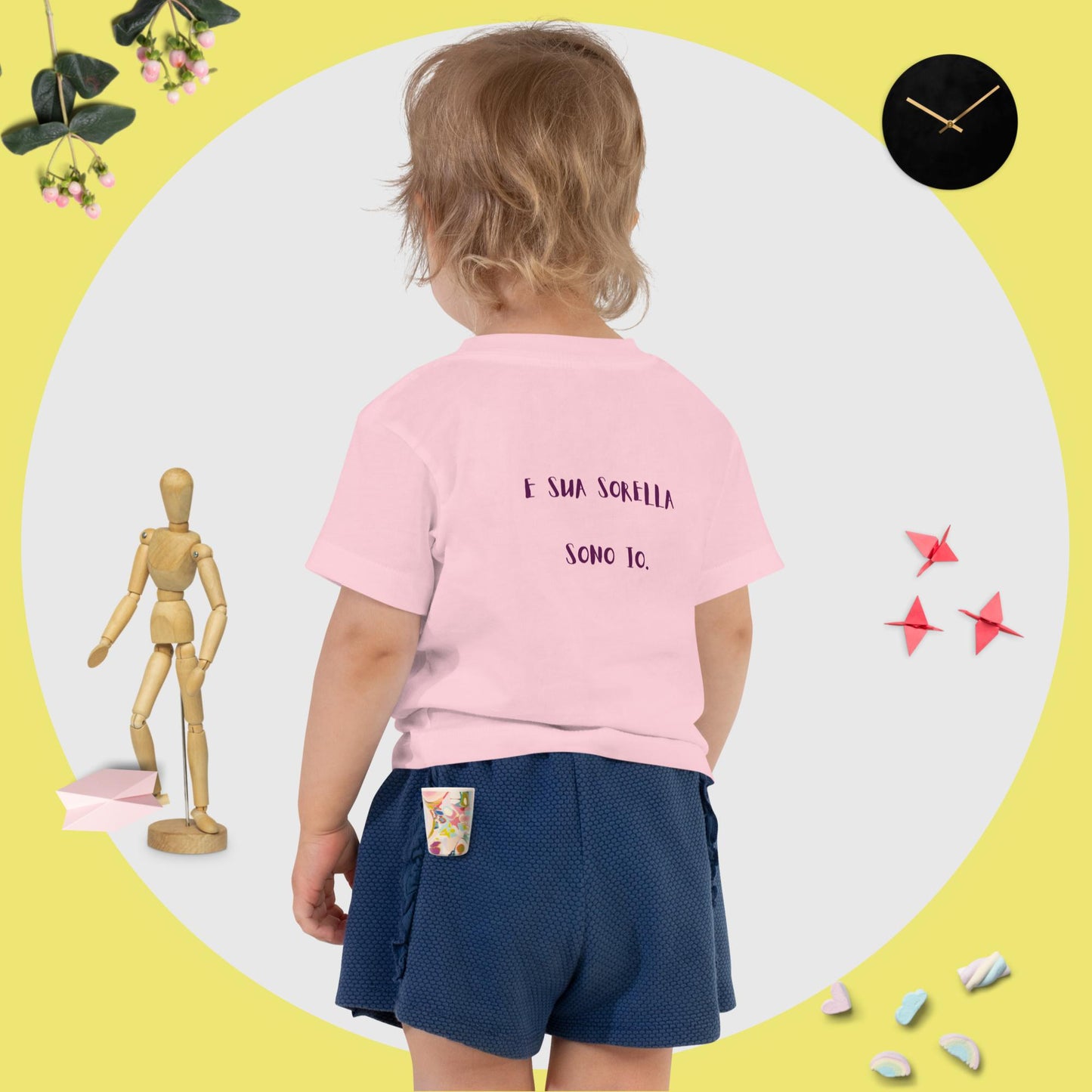 Maglietta a maniche a corte bambine Sorelle
