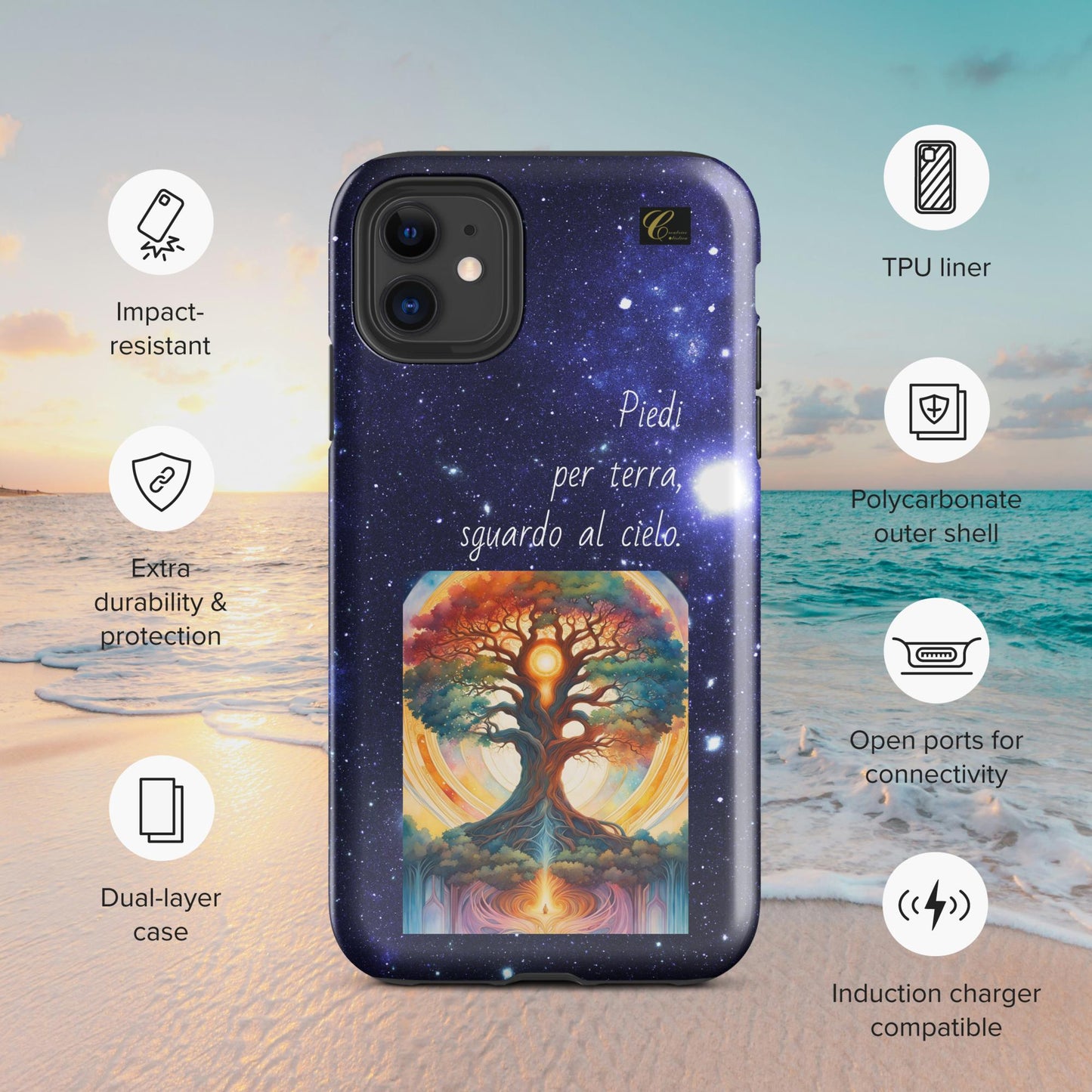 Cover iPhone rigida stelle