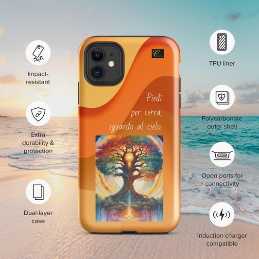 Cover iPhone rigida arancio