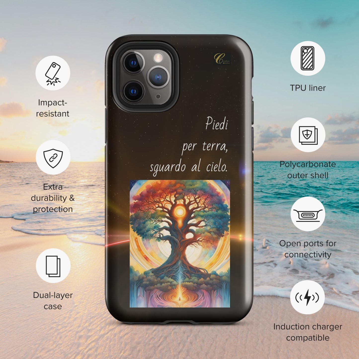 Cover iPhone rigida notte