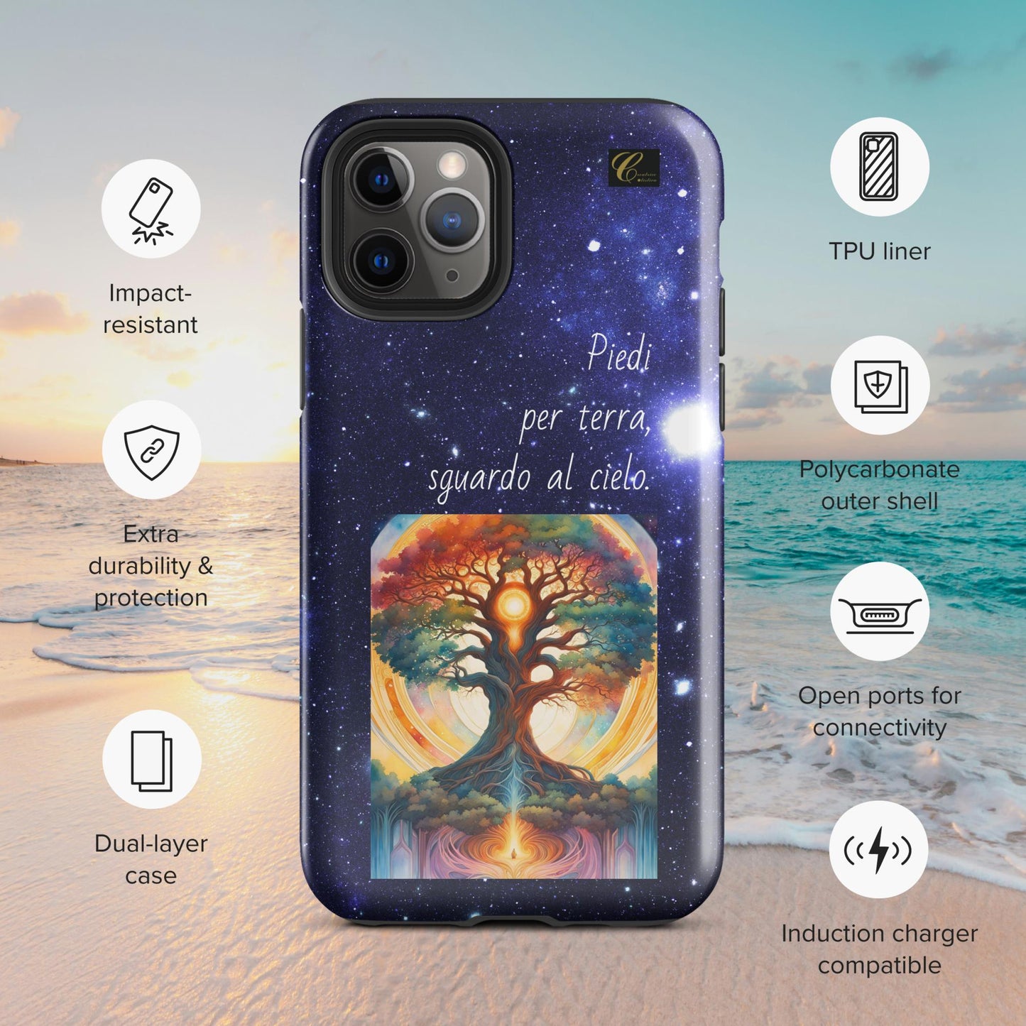 Cover iPhone rigida stelle