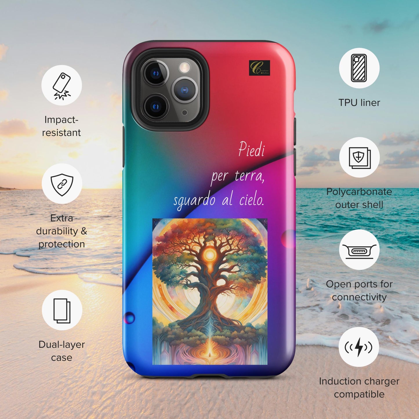 Cover iPhone rigida rossa