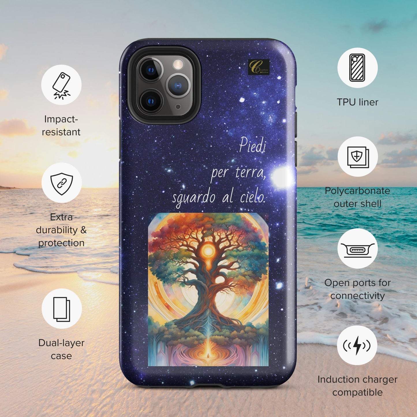 Cover iPhone rigida stelle