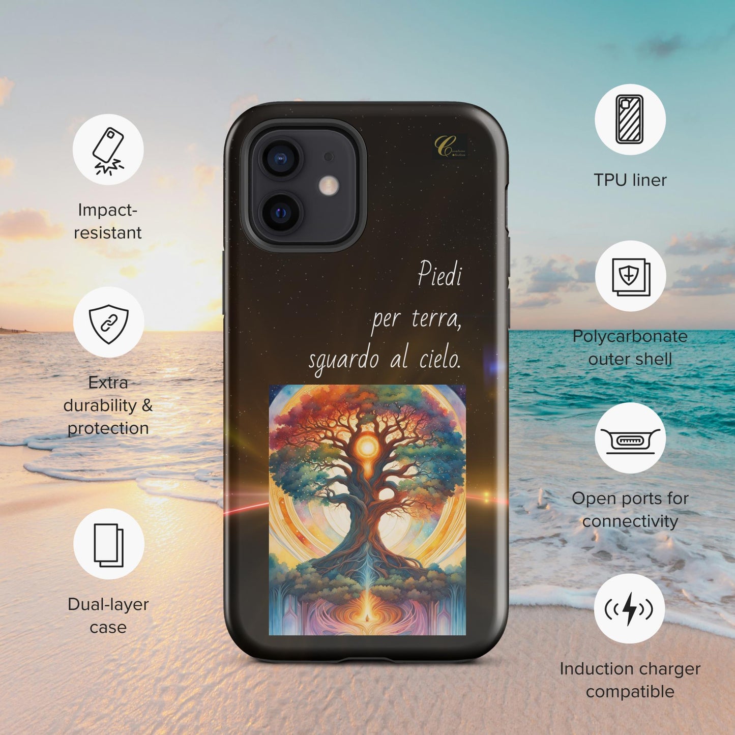 Cover iPhone rigida notte