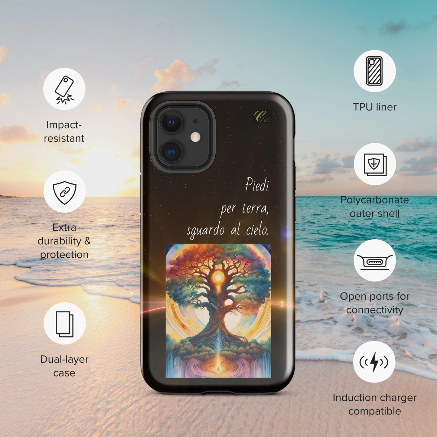 Cover iPhone rigida notte