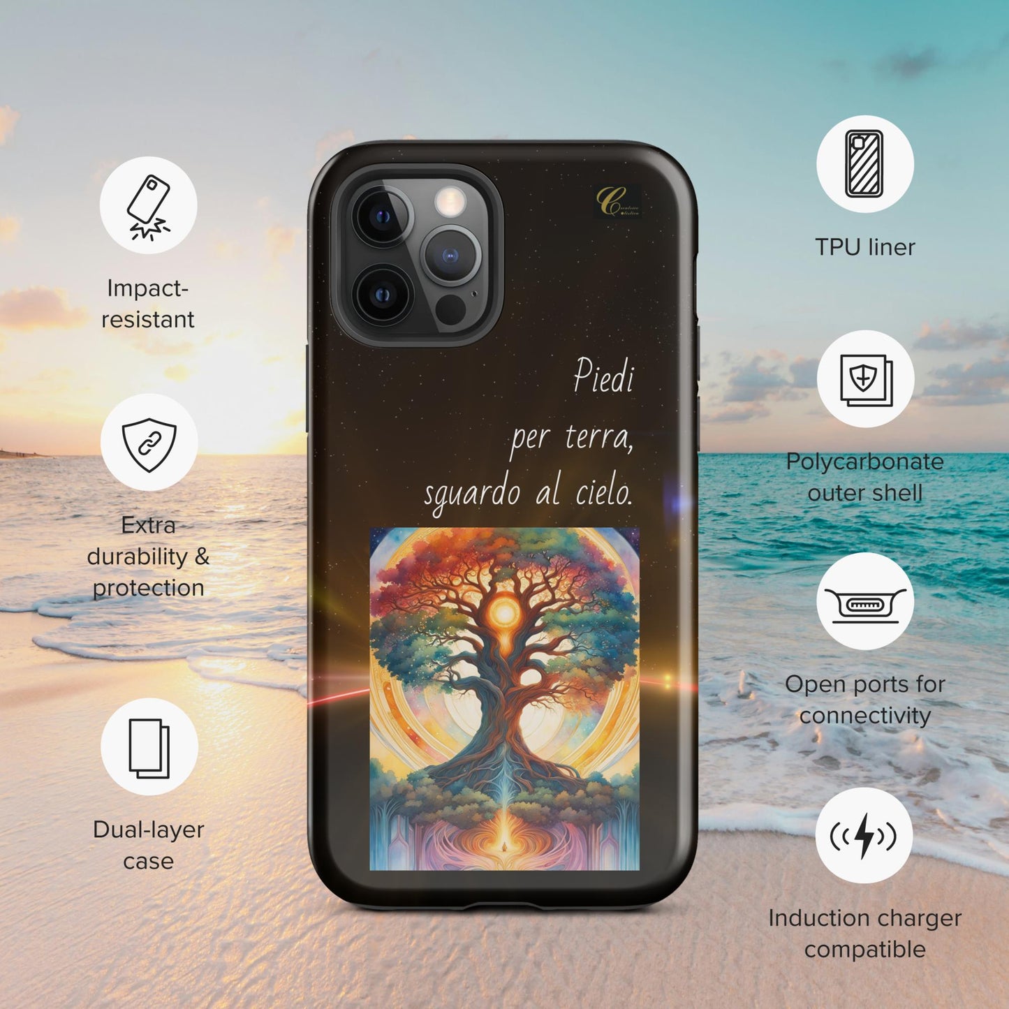 Cover iPhone rigida notte