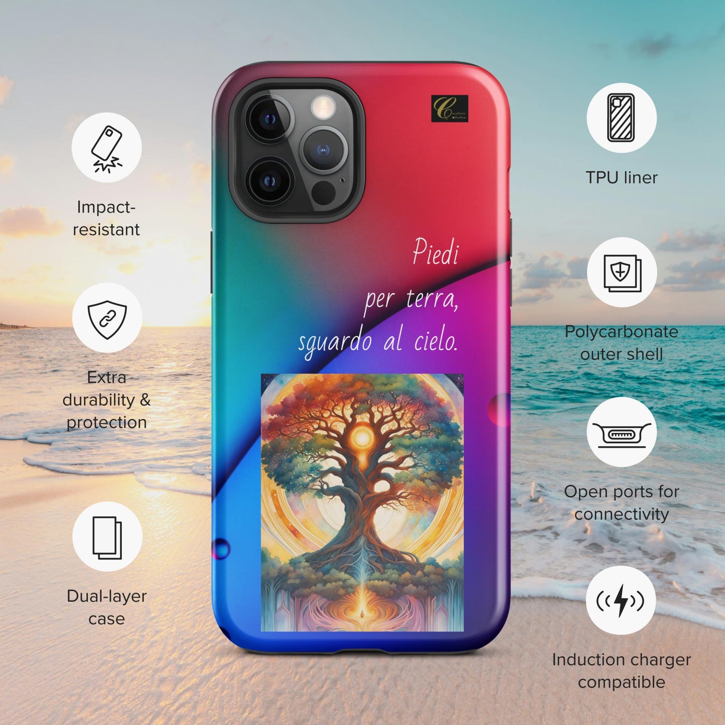 Cover iPhone rigida rossa