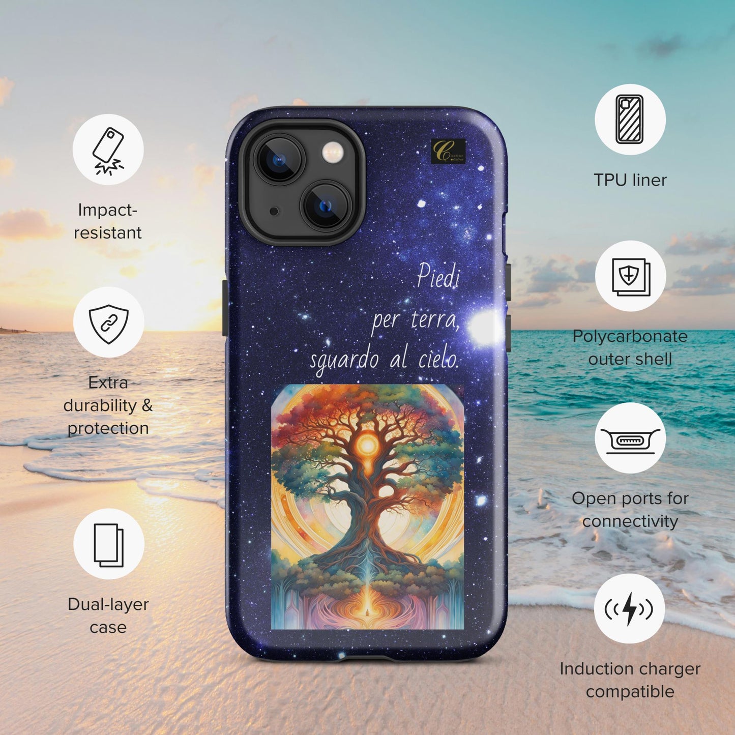 Cover iPhone rigida stelle