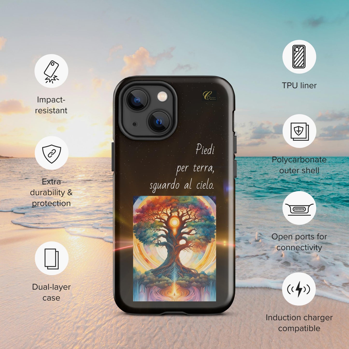 Cover iPhone rigida notte