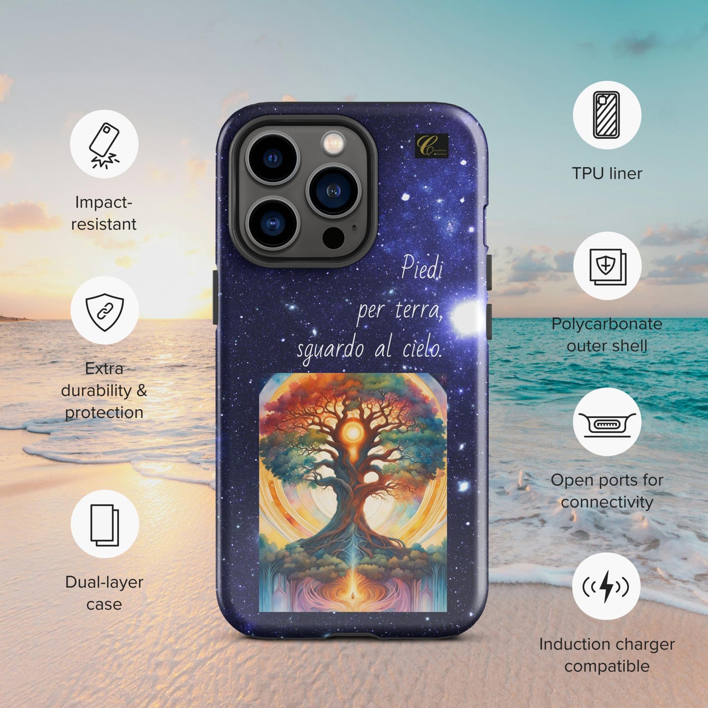 Cover iPhone rigida stelle