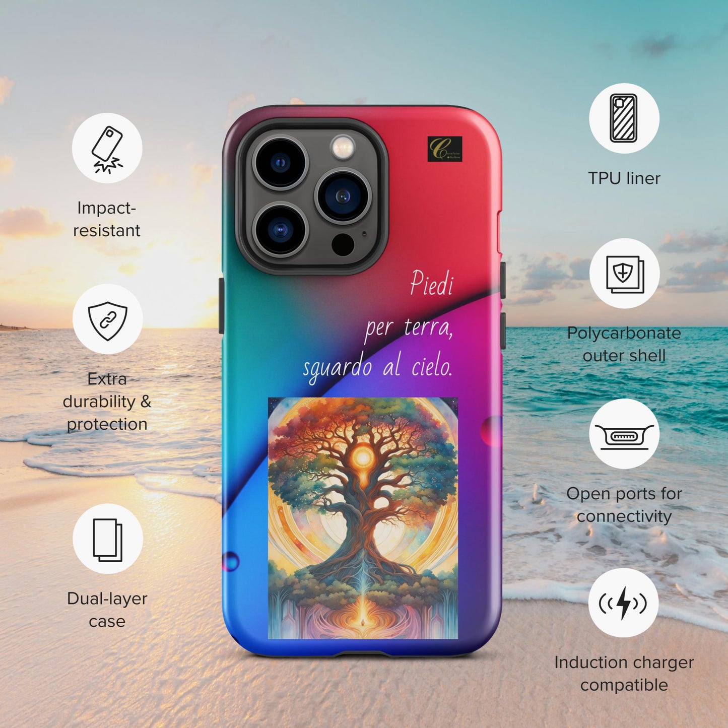 Cover iPhone rigida rossa