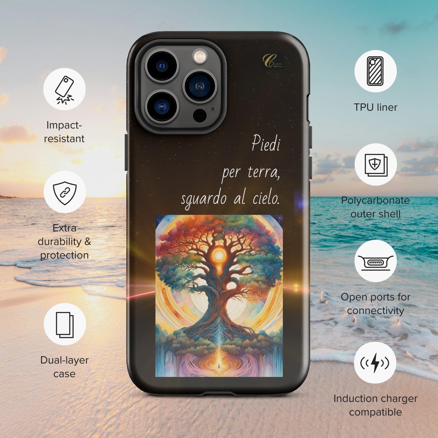 Cover iPhone rigida notte