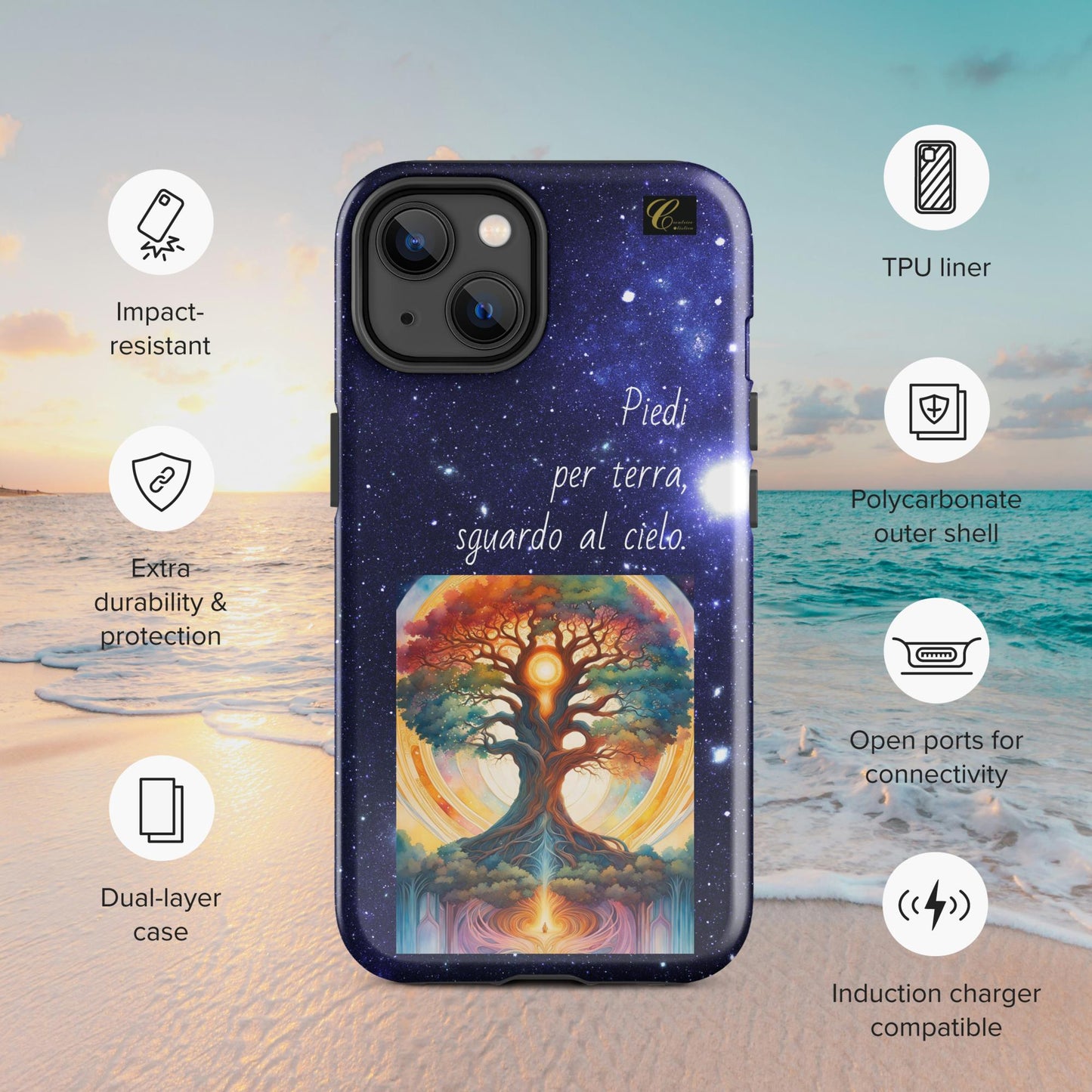 Cover iPhone rigida stelle