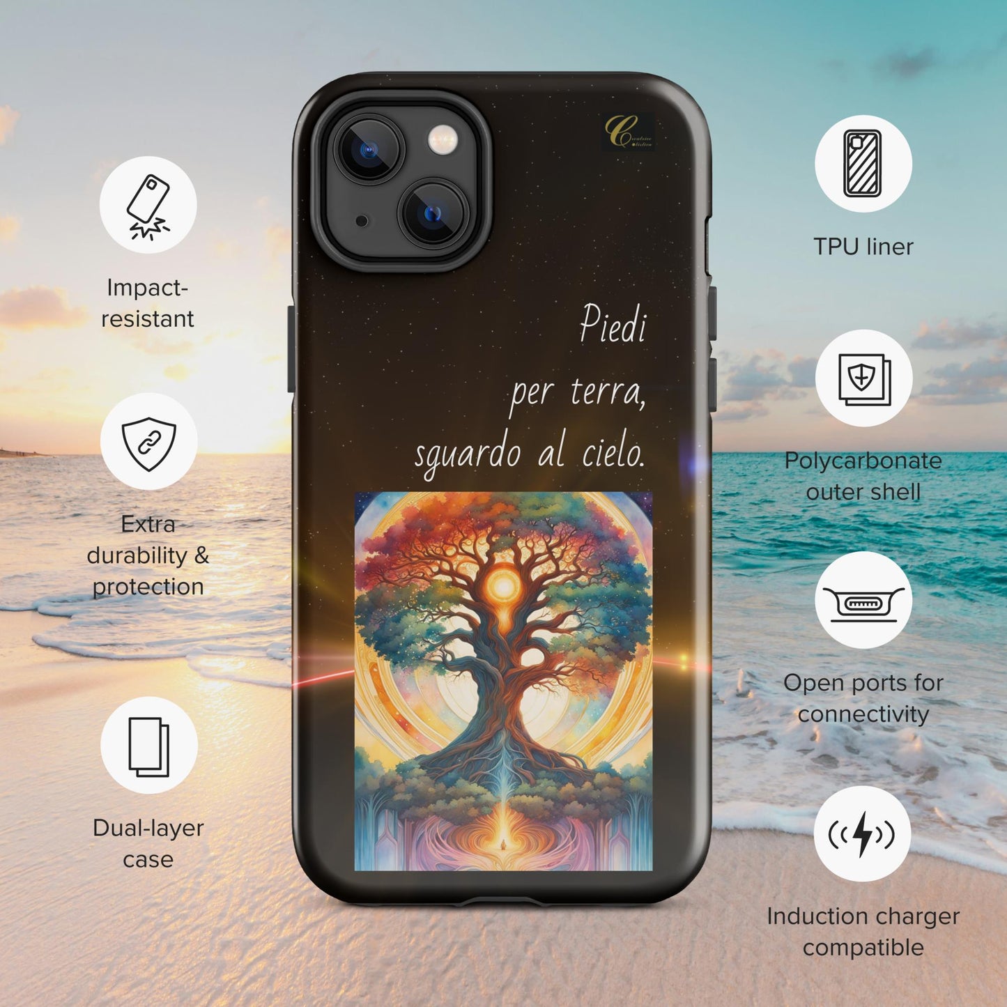 Cover iPhone rigida notte