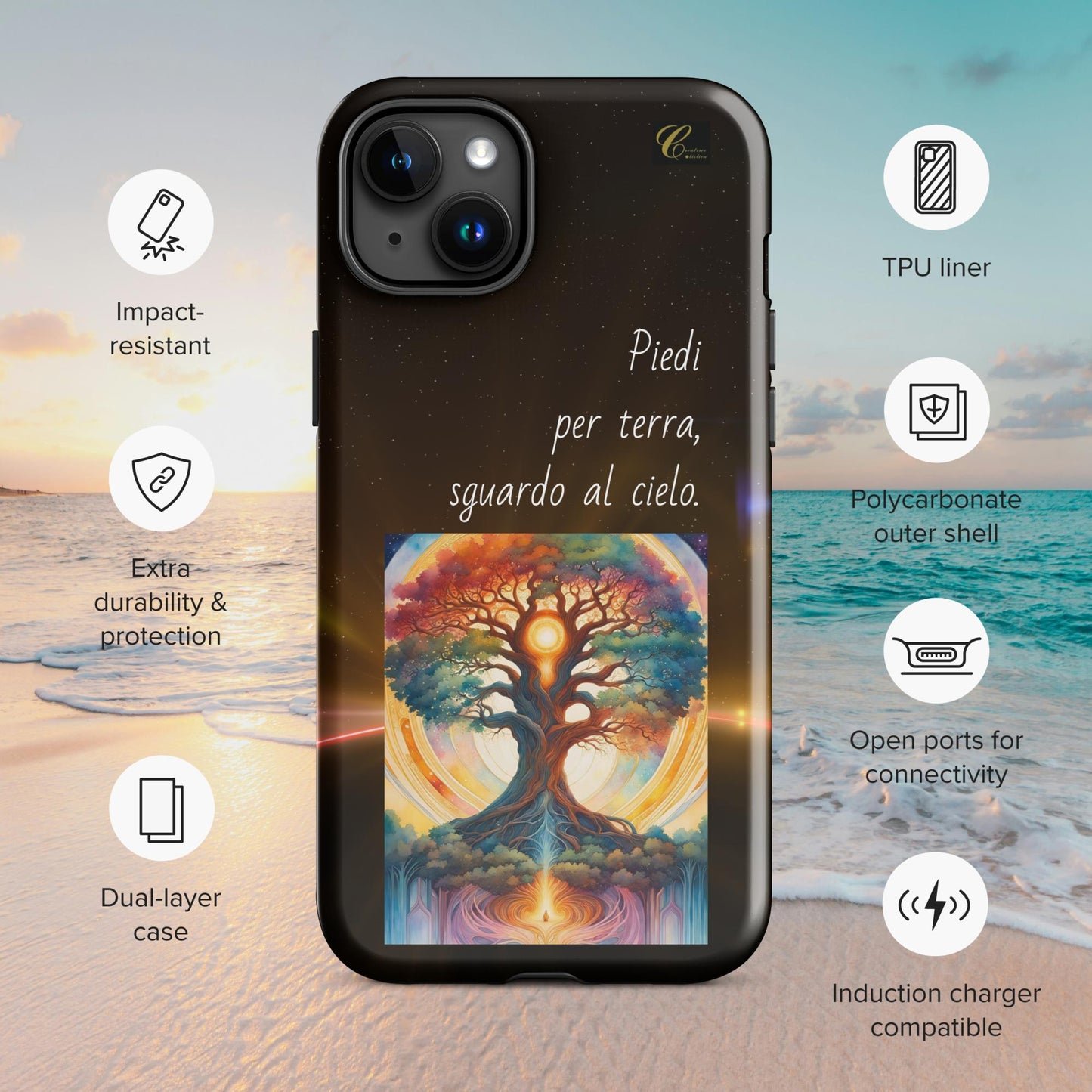 Cover iPhone rigida notte