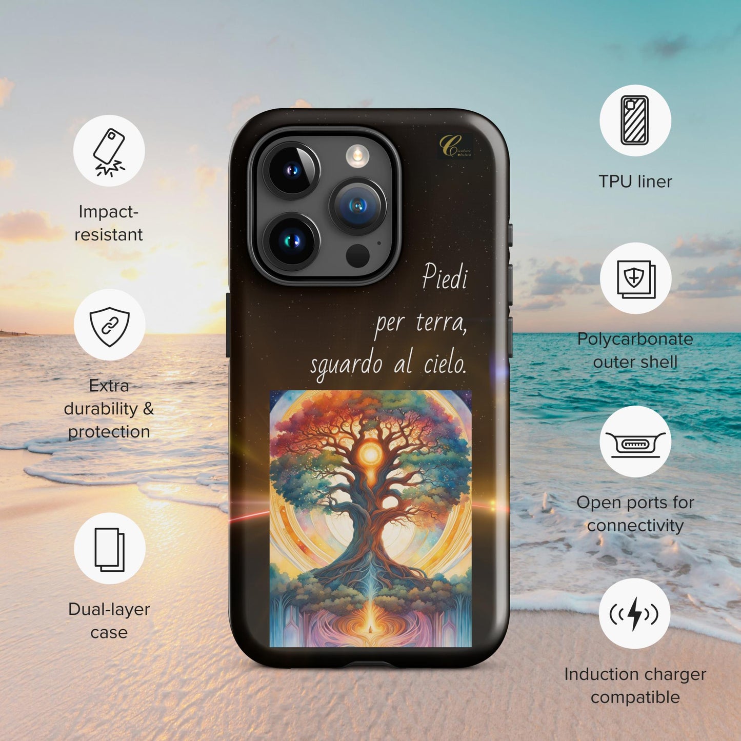 Cover iPhone rigida notte