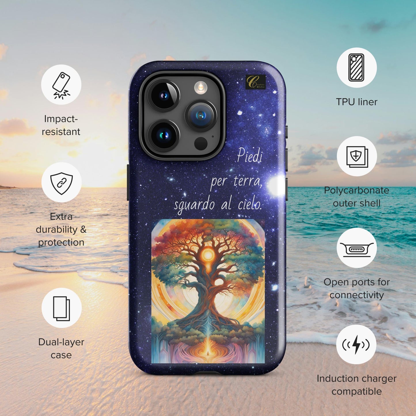 Cover iPhone rigida stelle