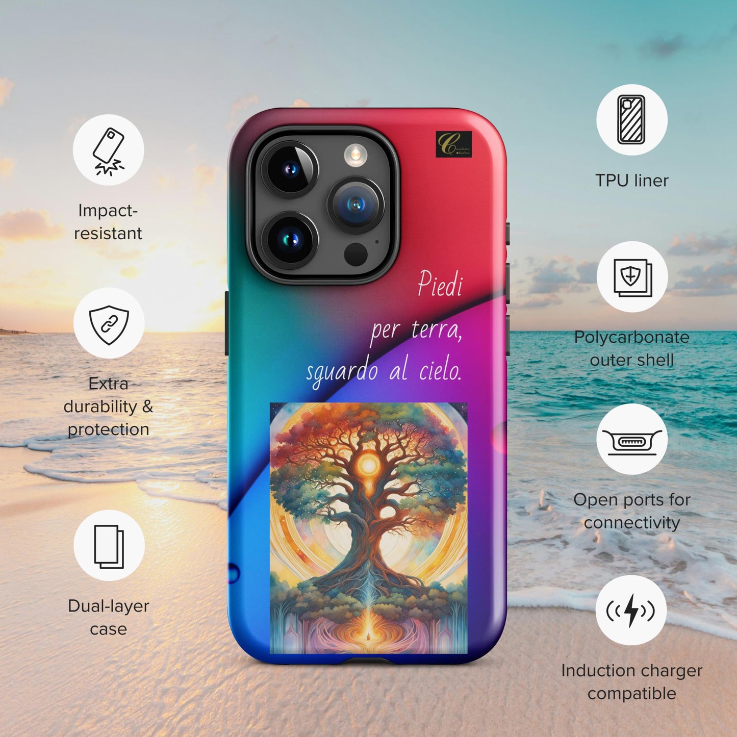 Cover iPhone rigida rossa