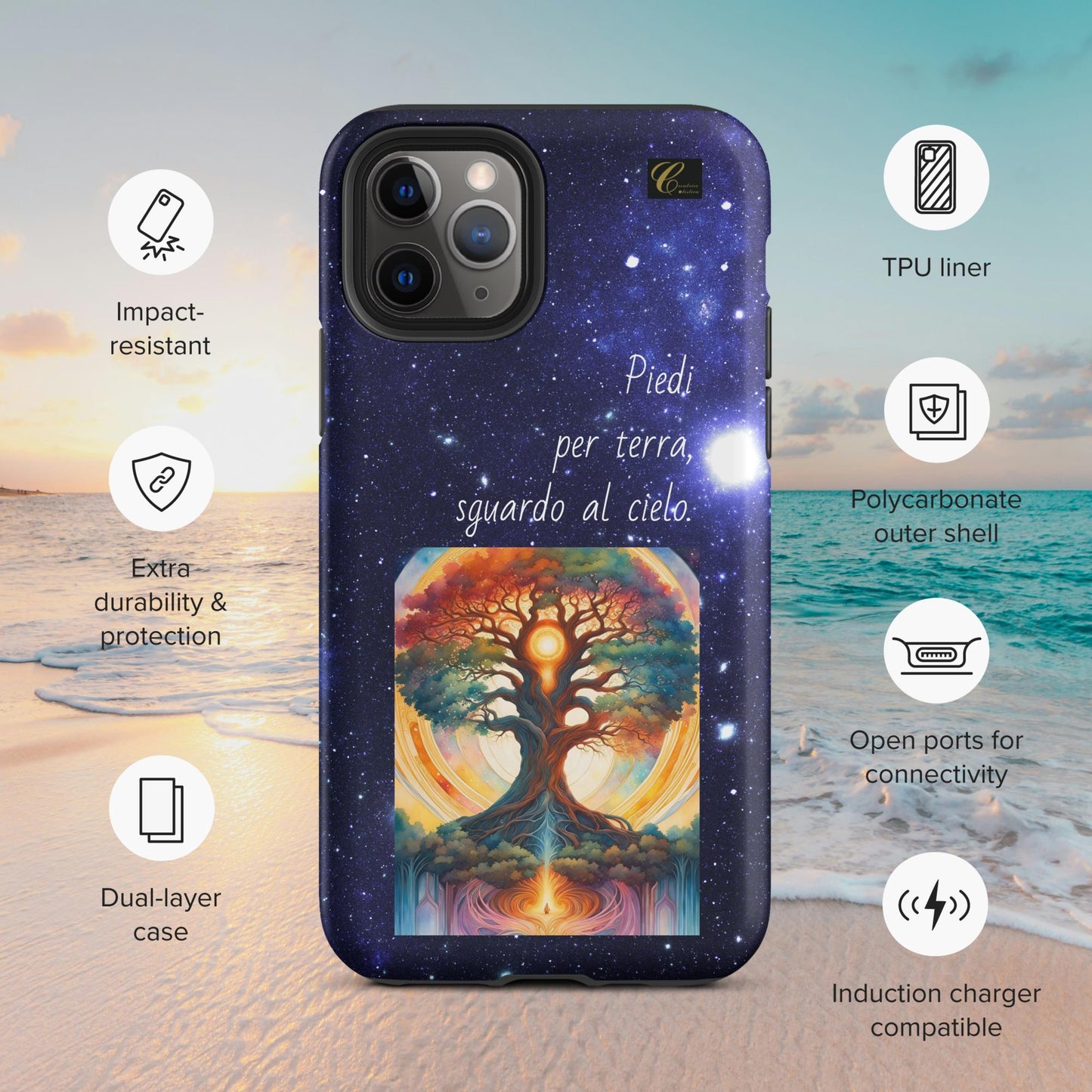 Cover iPhone rigida stelle