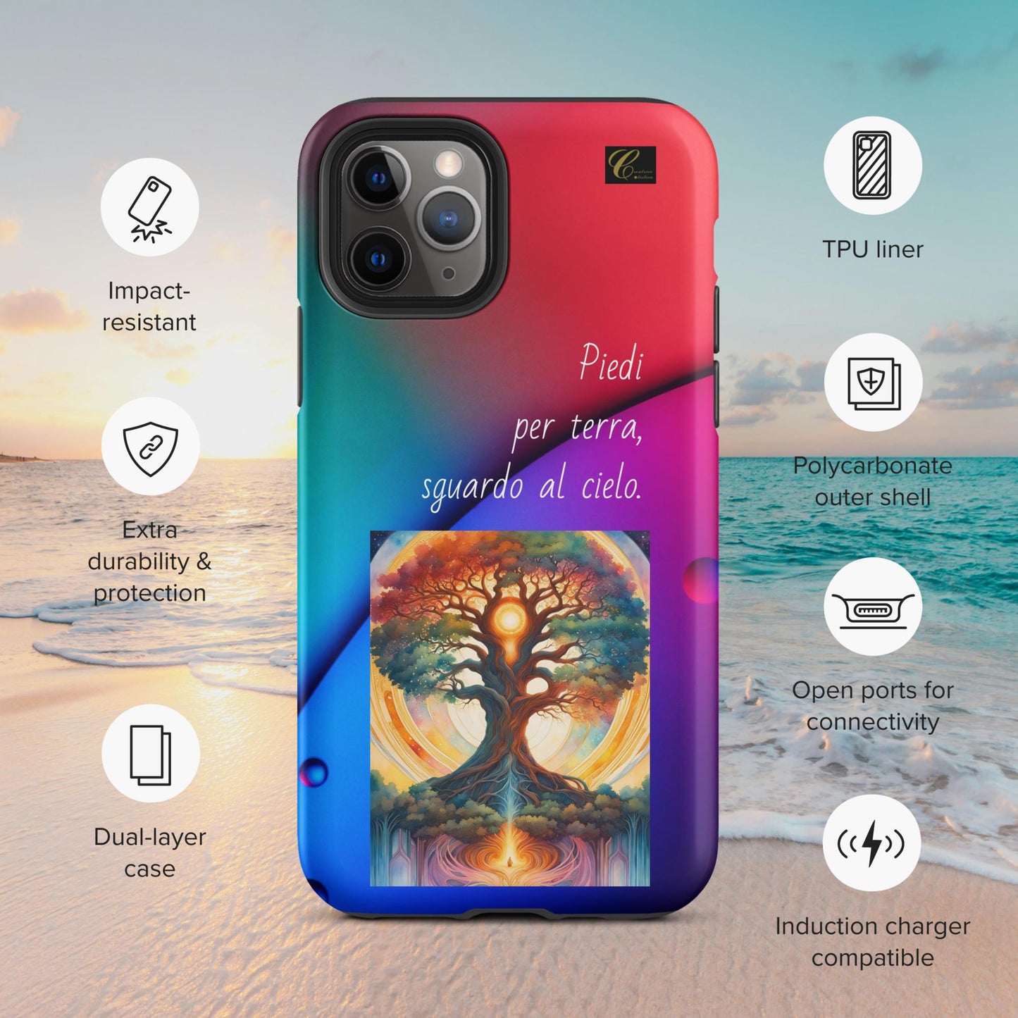 Cover iPhone rigida rossa