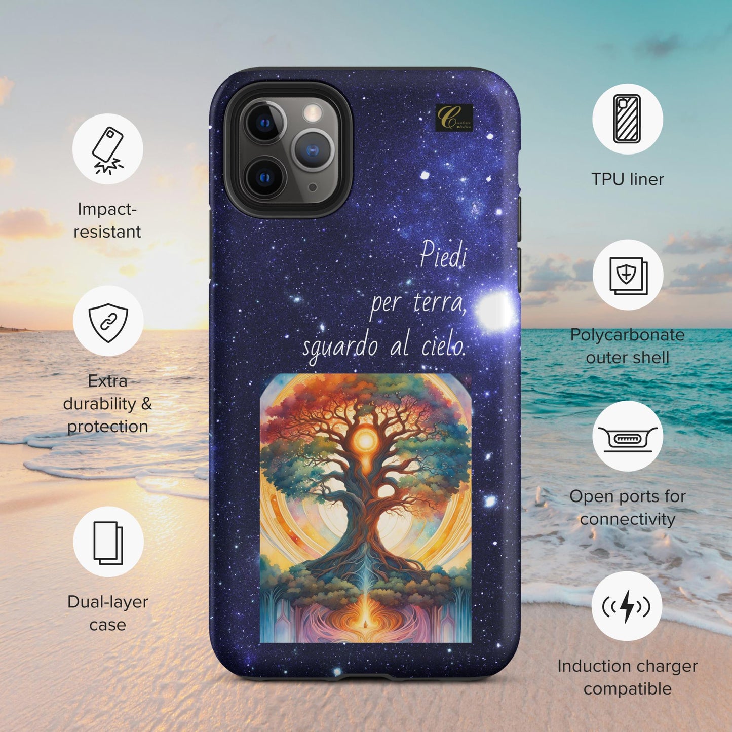 Cover iPhone rigida stelle